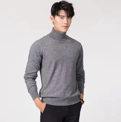Men Cashmere Cotton Blend Pullover