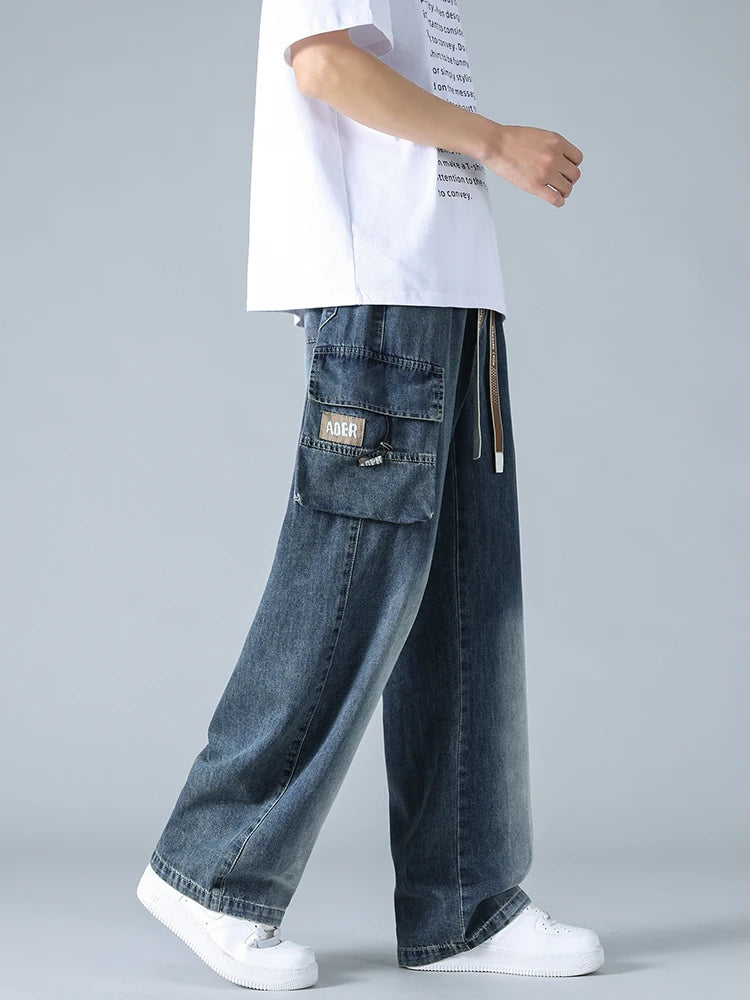 Urban Ease Wide Leg Cargo Jeans