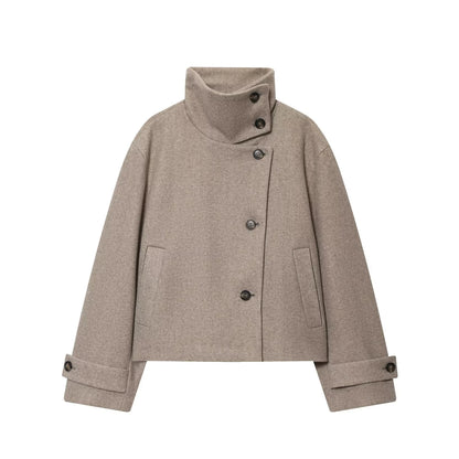 Women's Loose Winter Stand Collar Coat