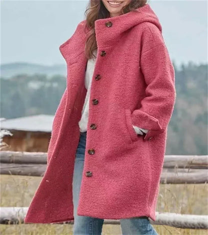 Women’s Hooded Woolen Coat