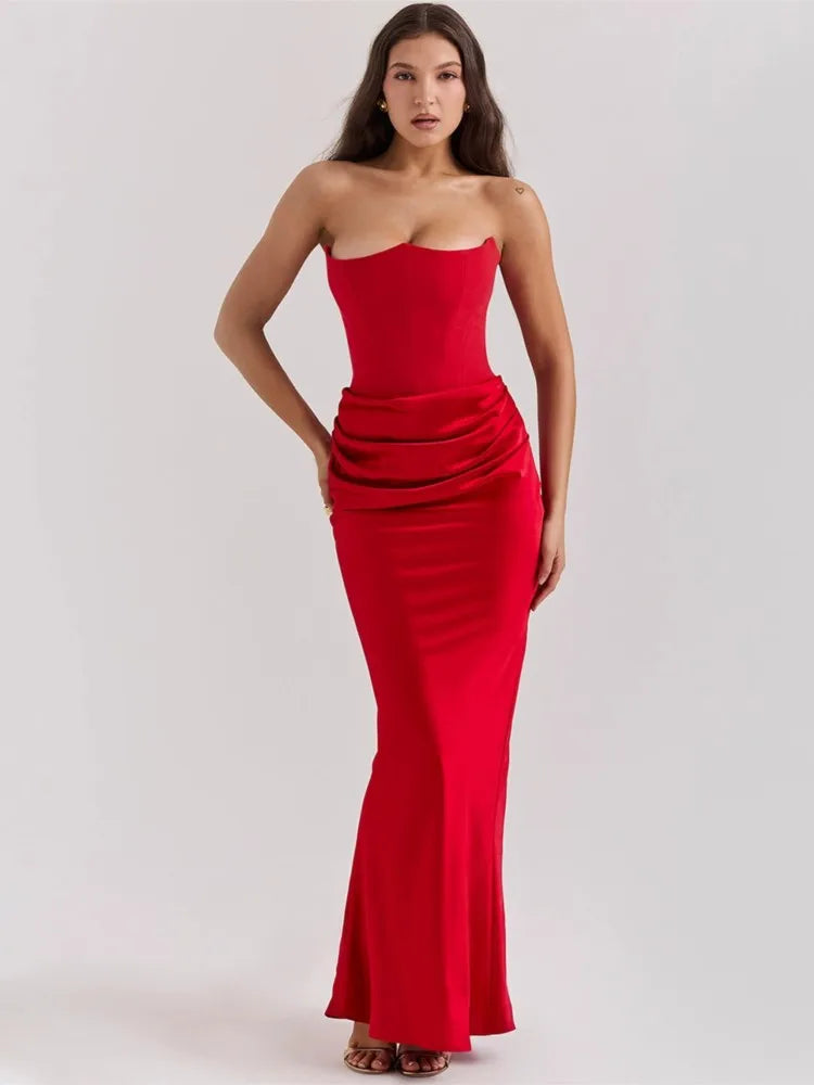 Glam Backless Evening Dress