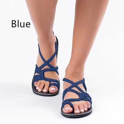 Comfortable Flat Strap Sandals for Women