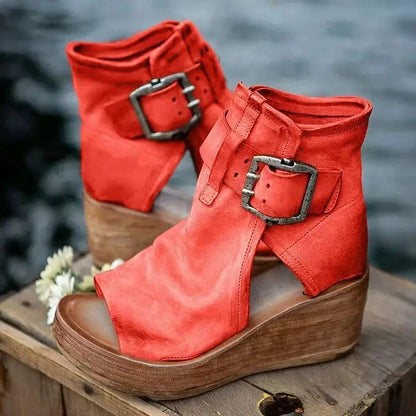 Roman Glow Platform Heel Sandals
