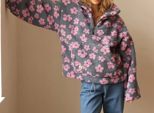 Cozy Zipper Fleece Winter Top