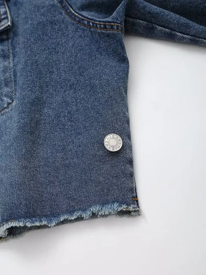 Indigo Drape Plus Denim Jacket