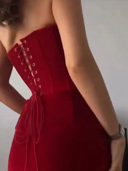 Tuularose Retro Luxe Slit Dress