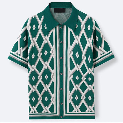 Retro Breeze Silk Longline Shirt