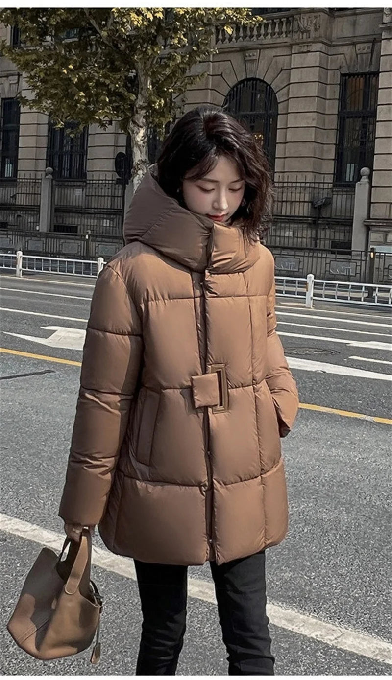 Cozy Hood Loose Winter Cotton Parka