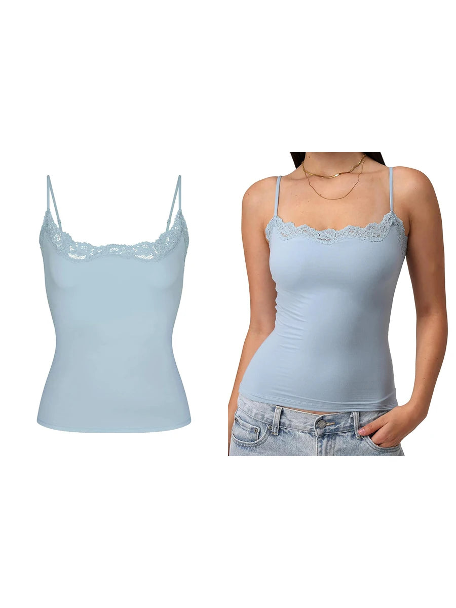 Lace Trim Slim Fit Camisole