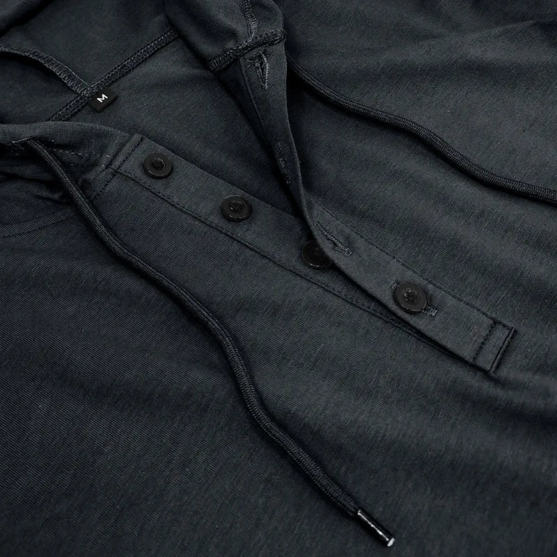 BreezeFit Hooded Henley Tee