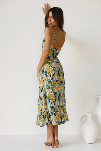 Fungus Edge Elegance Maxi Dress