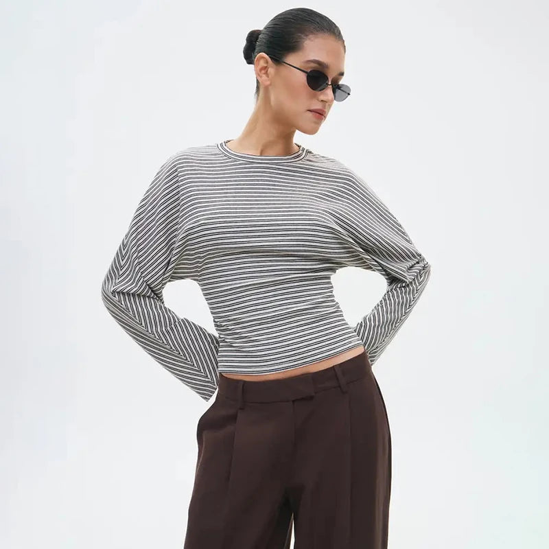 CUTENOVA Striped Tee — Stylish Everyday Women’s Wear