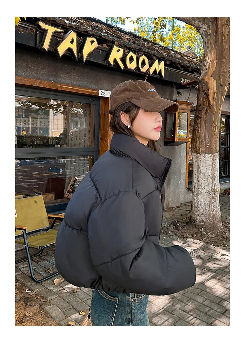 Snow Petal Short Padded Winter Jacket