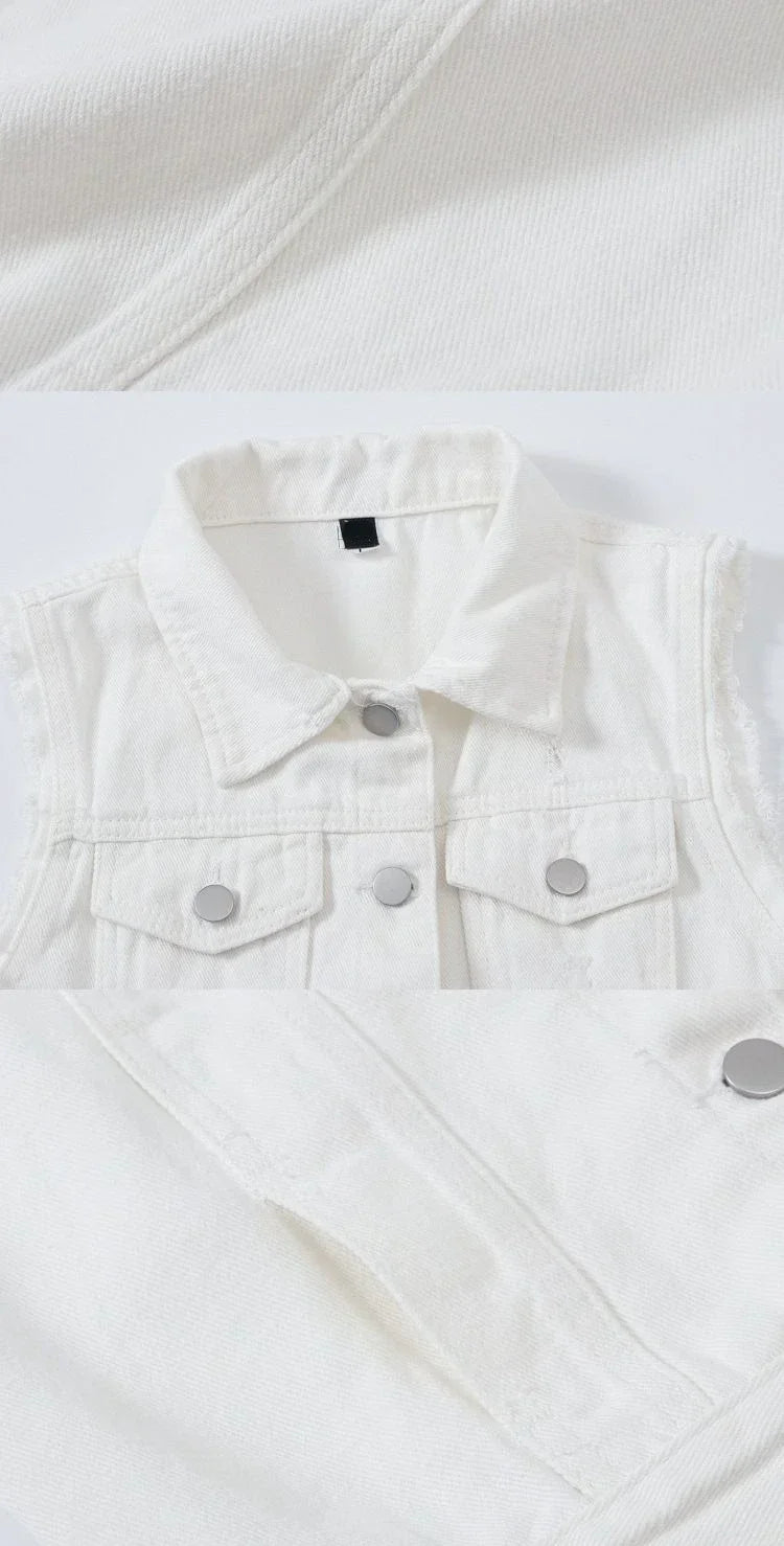ColorPop Plus Size Denim Vest