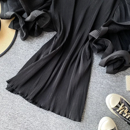 Flutter Grace Pleated Chiffon Blouse