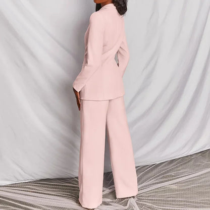 Elegant Long Sleeve Suit & Pants Set