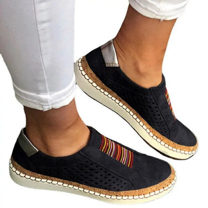 Breathable Mesh Hollow Flat Shoes