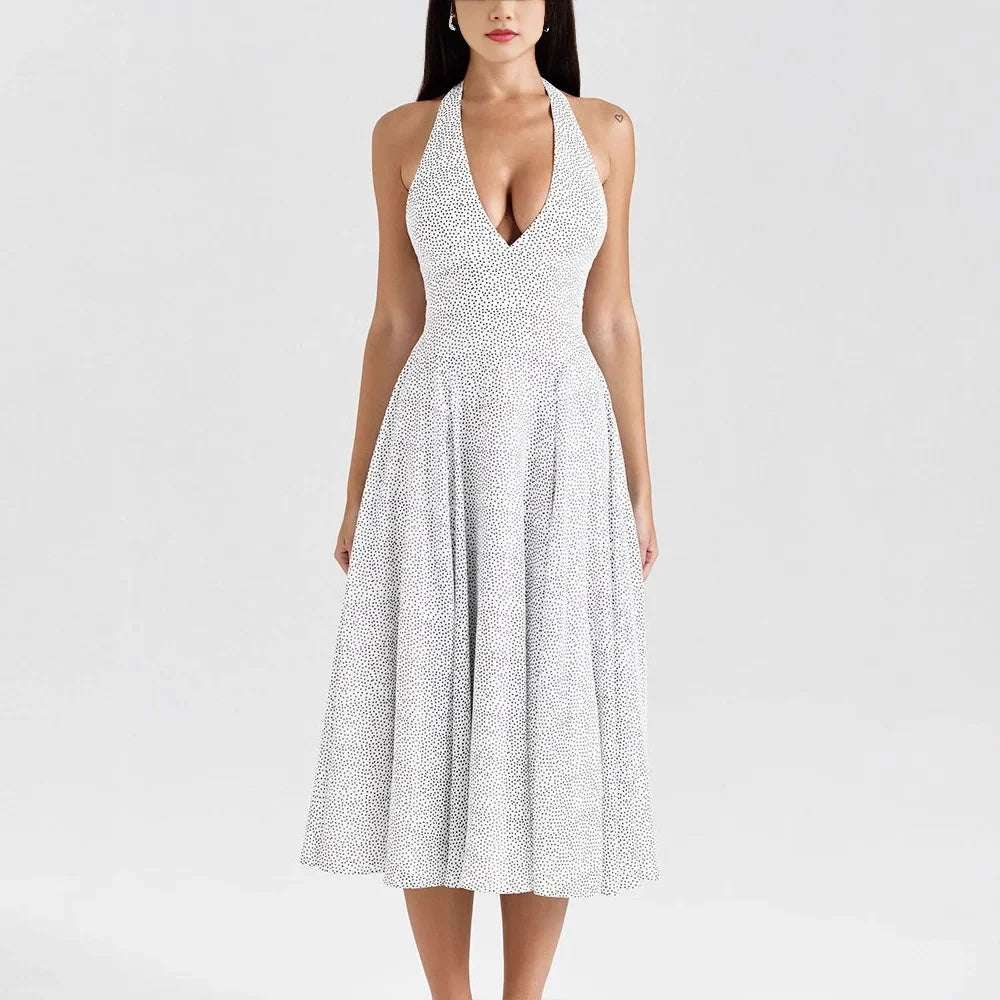 Elegant Halter Evening Dress