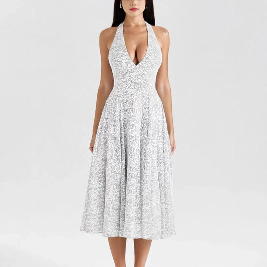 Elegant Halter Evening Dress