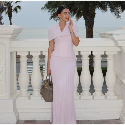 Diamond Drape Elegant Evening Gown