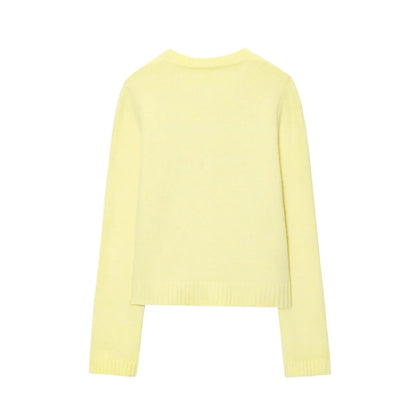 SunMuse Elegant Knit Button Cardigan