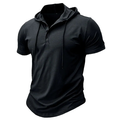 BreezeFit Hooded Henley Tee