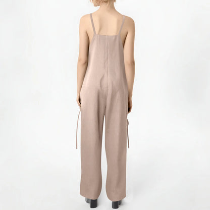 Effortless Charm V-Neck Jumpsuit