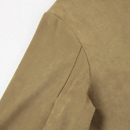 Lapel Pocket Short Jacket