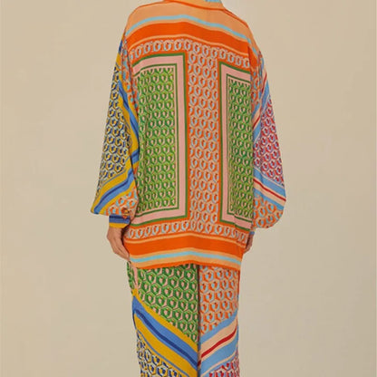 Lush Escape Printed Shirt Set