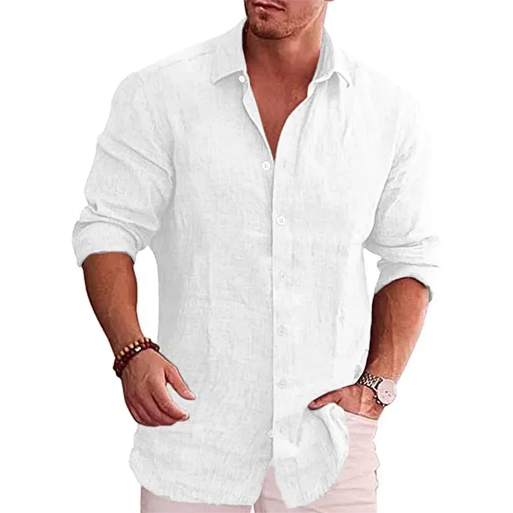 Men's Cotton Linen Shirt