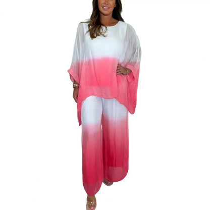 Chiffon Gradient Two-Piece Set