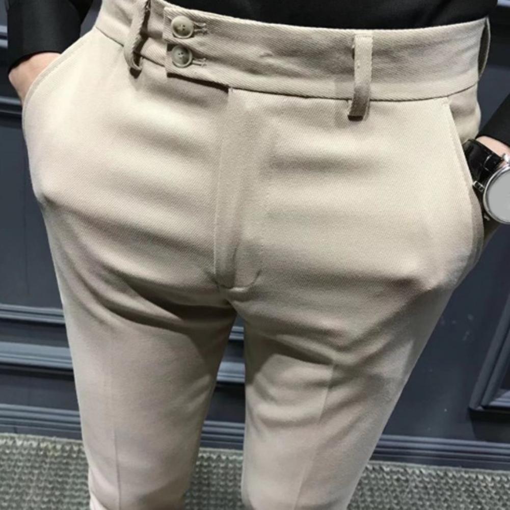 Sharp Line Slim Fit Suit Pants