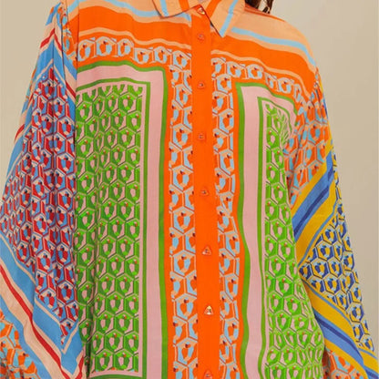 Lush Escape Printed Shirt Set