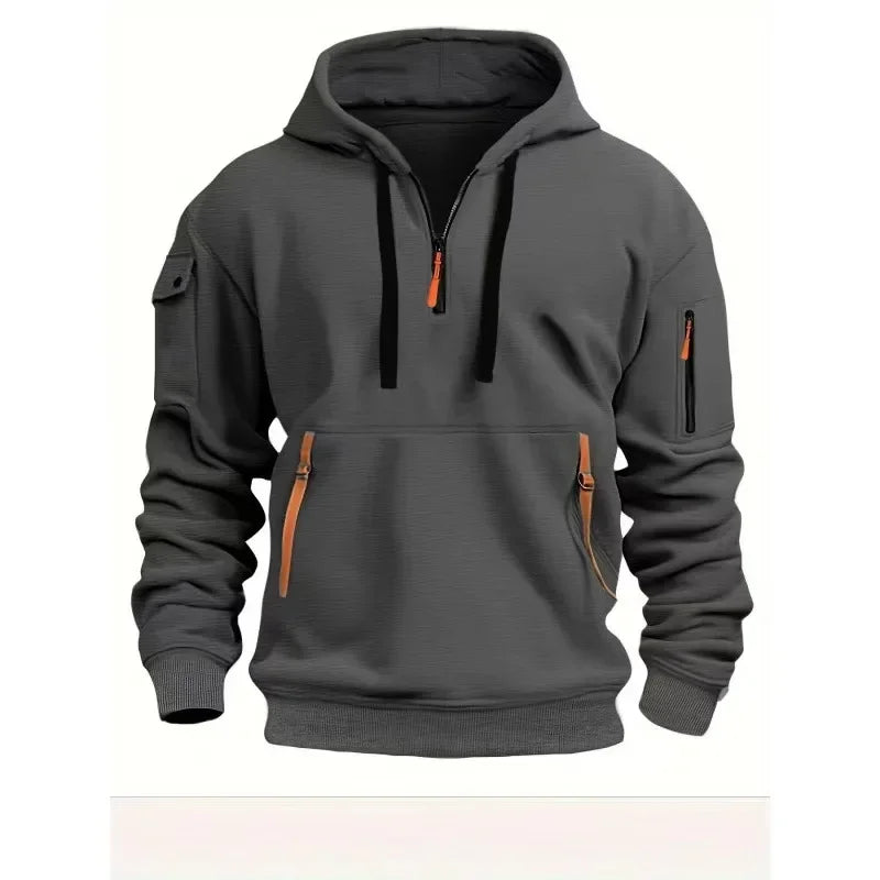 Urban Edge Zipper Pocket Hoodie