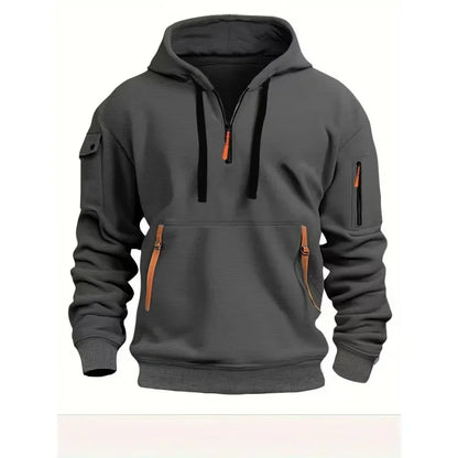 Urban Edge Zipper Pocket Hoodie