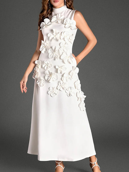 Lace Luxe Patchwork High Waist Dress