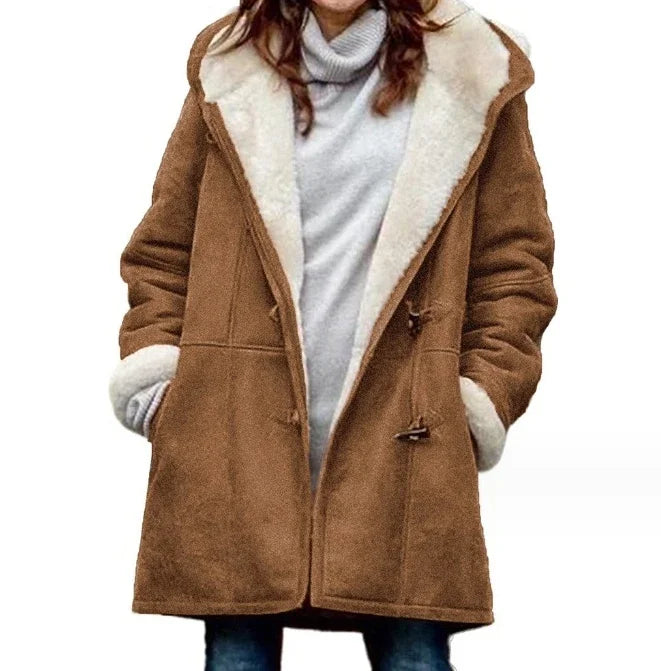 Casual Solid Quilted Hooded Coat