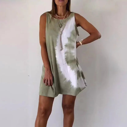 Tie Dye Sleeveless Dress