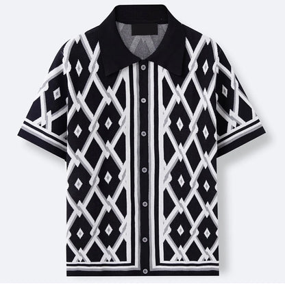 Retro Breeze Silk Longline Shirt