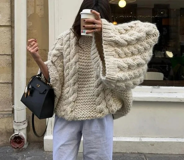 Twist Loom Chunky Knit Pullover Sweater