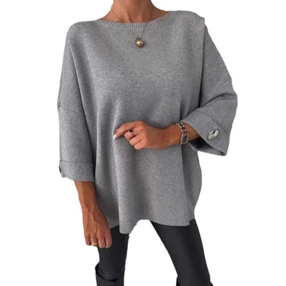 Mod Muse Buttoned Knit Pullover