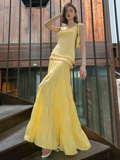 Enchanted Grace One-Shoulder Maxi Dress