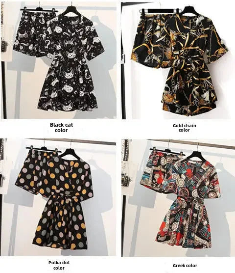 Bloom Essence Chiffon Suit Set