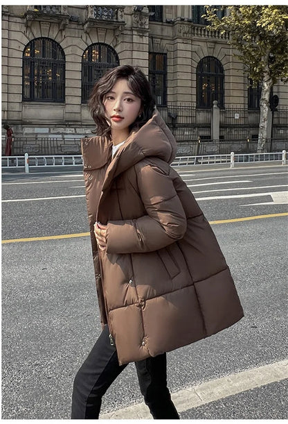 Cozy Hood Loose Winter Cotton Parka