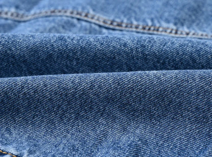 Moon Fade Button-Up Denim Coat
