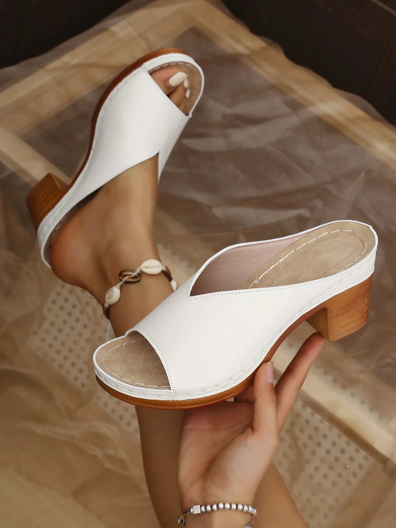 Glow Step High Heel Summer Slippers