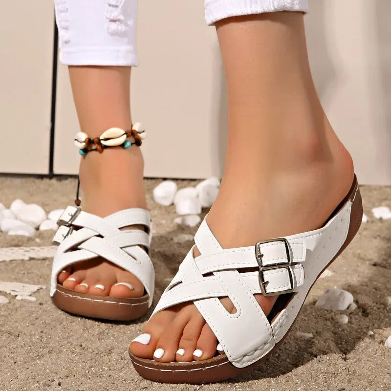 Vintage Wedge Sandals