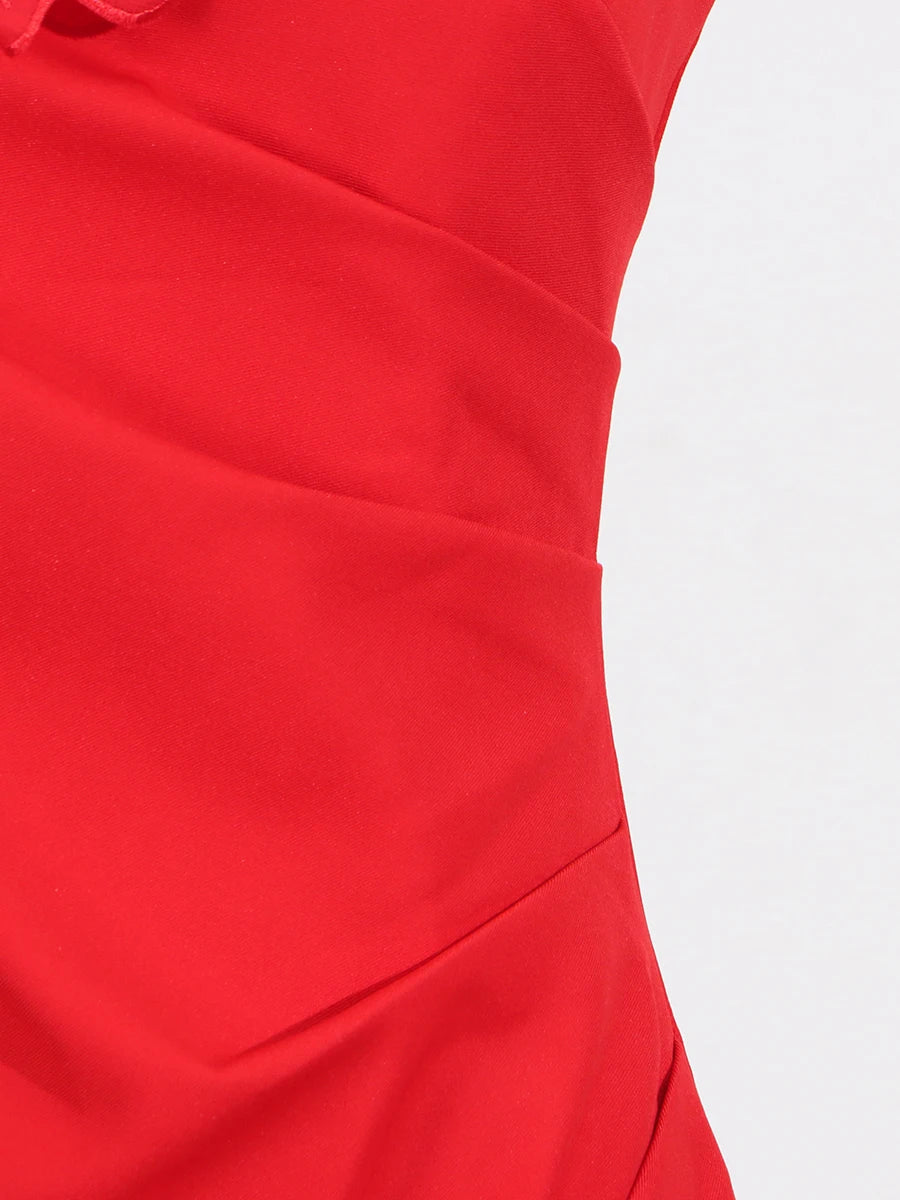 Petal Grace 3D Floral Midi Dress