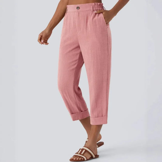 Ease Fit Charm High Waist Knit Capris