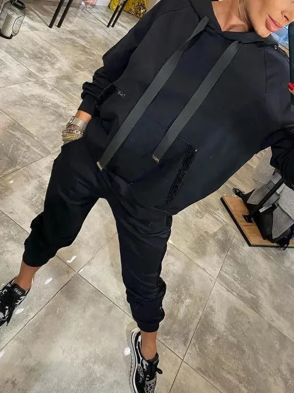 GlimmerFit Sequin Pocket 2-Piece Set